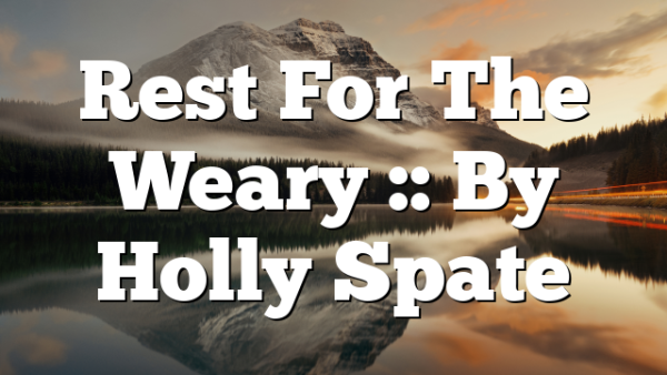 Rest For The Weary :: By Holly Spate