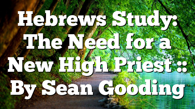 Hebrews Study: The Need for a New High Priest :: By Sean Gooding