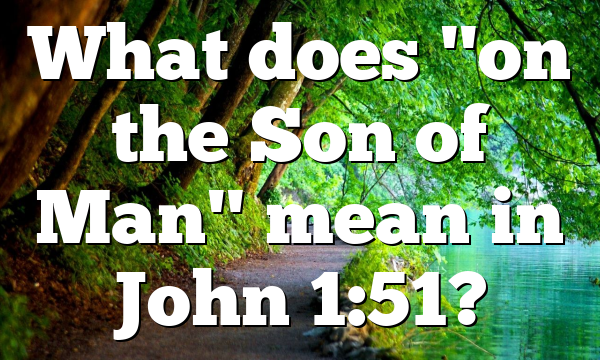 What does "on the Son of Man" mean in John 1:51?