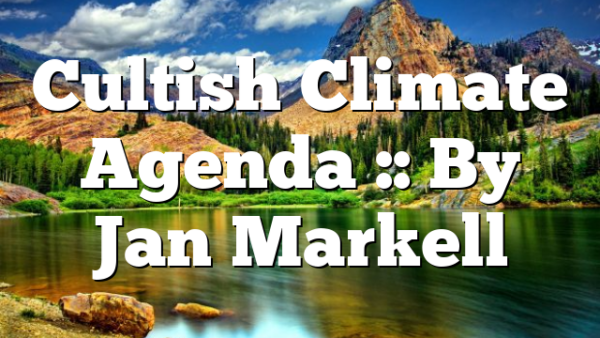 Cultish Climate Agenda :: By Jan Markell