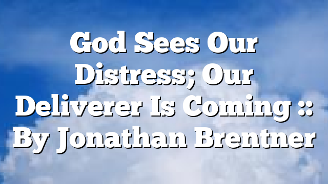 God Sees Our Distress; Our Deliverer Is Coming :: By Jonathan Brentner