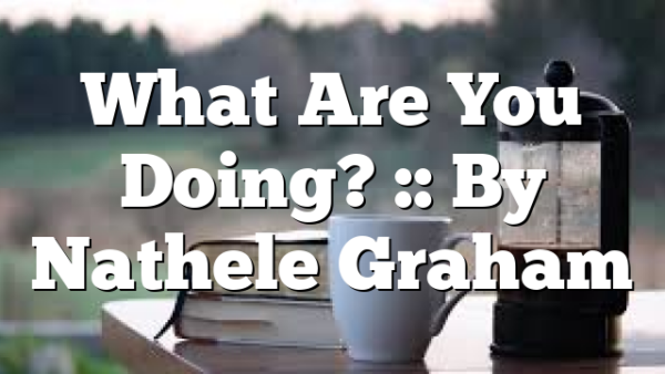 What Are You Doing? :: By Nathele Graham