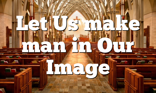 Let Us make man in Our Image